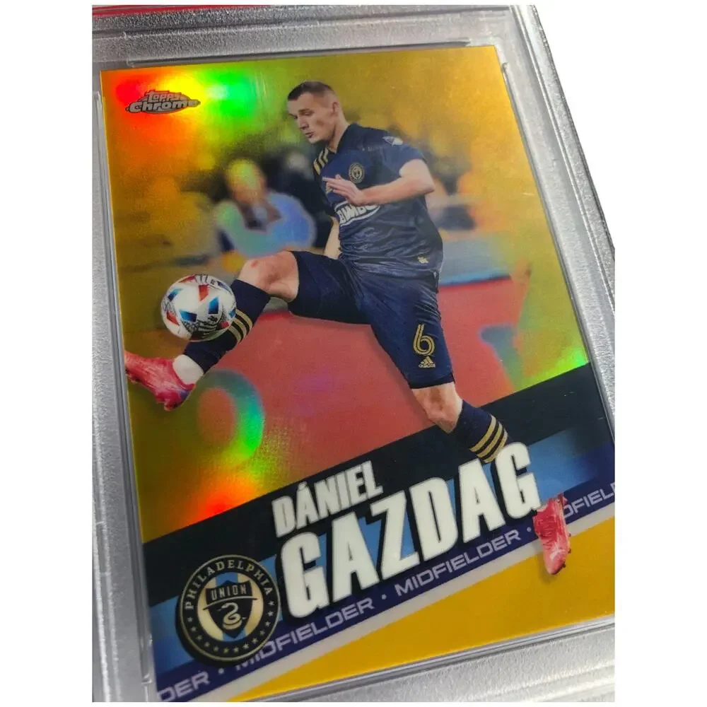 2022 Topps Chrome MLS Gold Refractor #19 Dániel Gazdag /50 PSA 10 GEM-MINT
